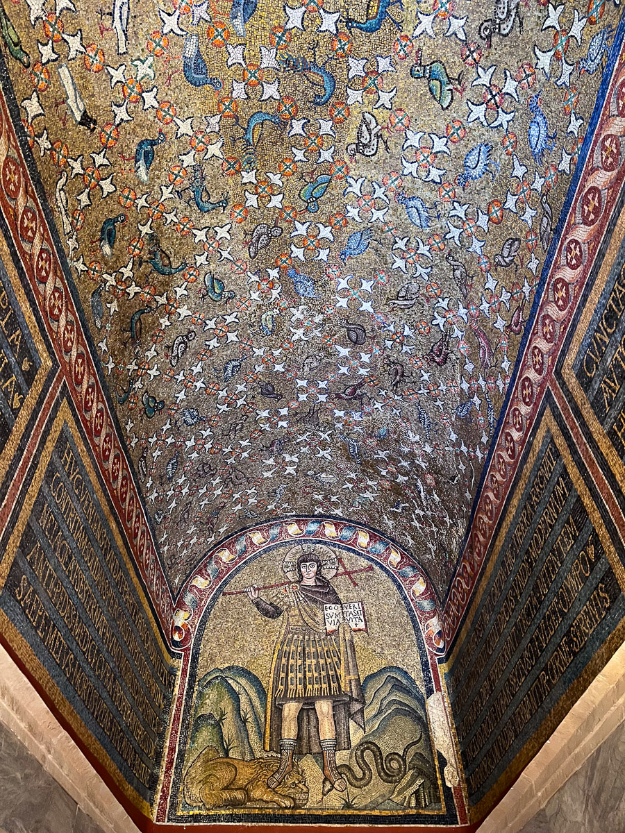 Ceiling Mosaic in the Archiepiscopal Museum, Ravenna
