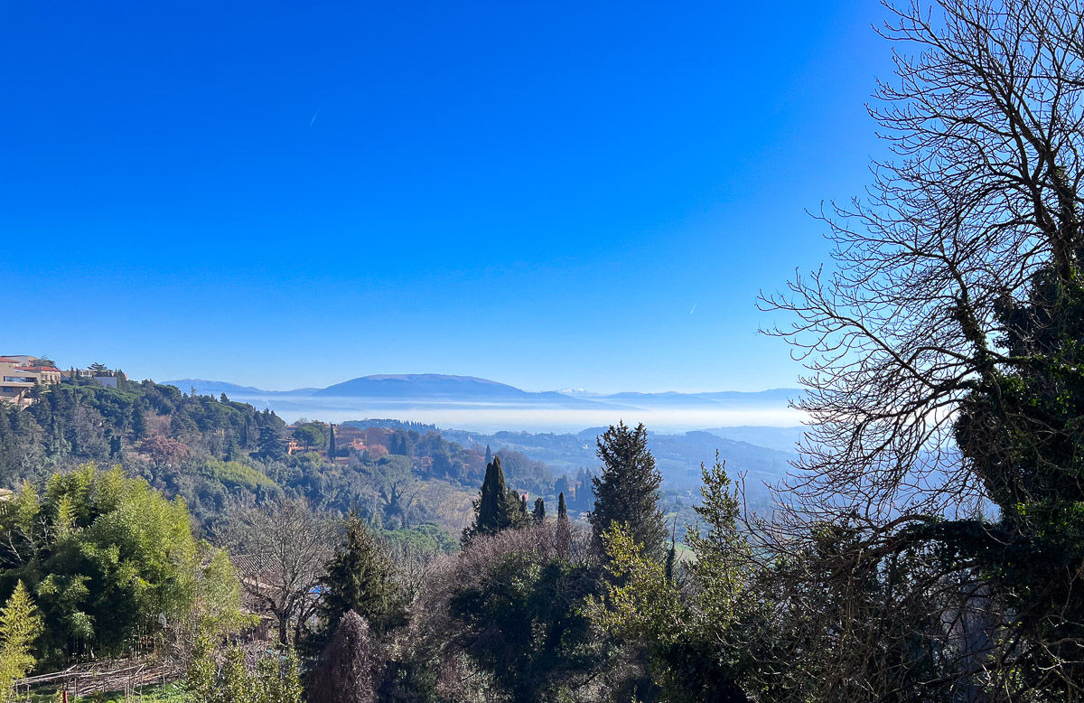 View of the Countryside around  Perugia, Italy