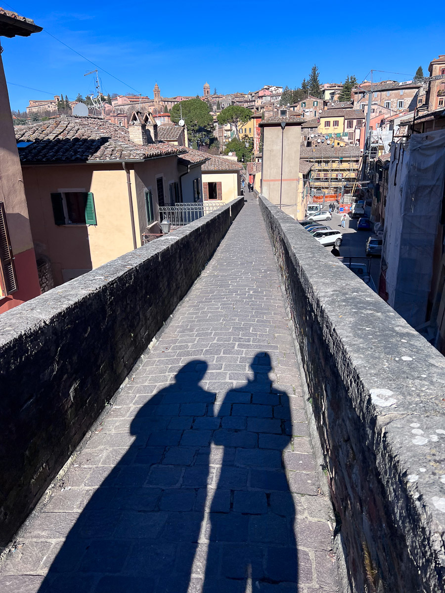 Aquaduct made into a foot bridge - Perugia