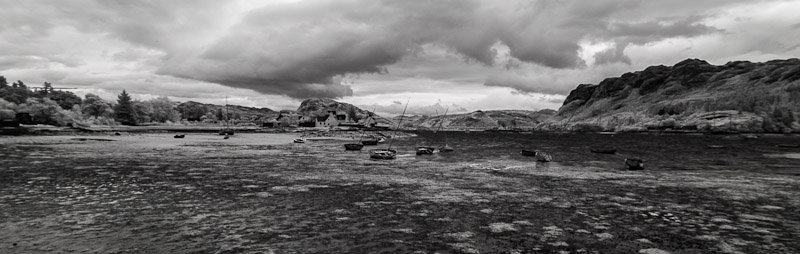 Boats at low tide