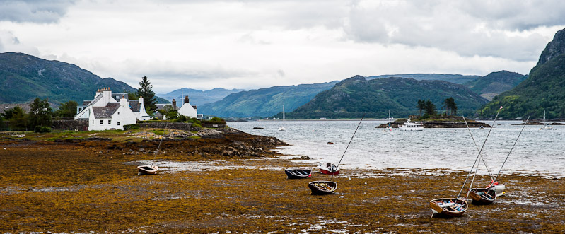 Boats at low tide